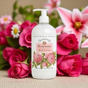 Crabtree & Evelyn Rosewater Body Lotion 16.9oz Pump